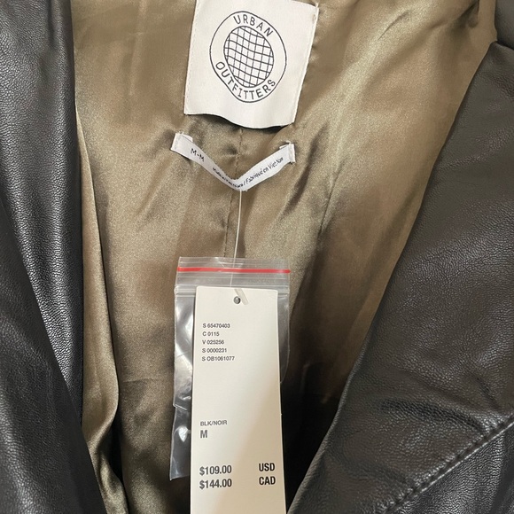 Urban Outfitters Faux Leather Car Coat (new) - Picture 3 of 3
